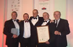 left to right: LABC Cymru Award 2011